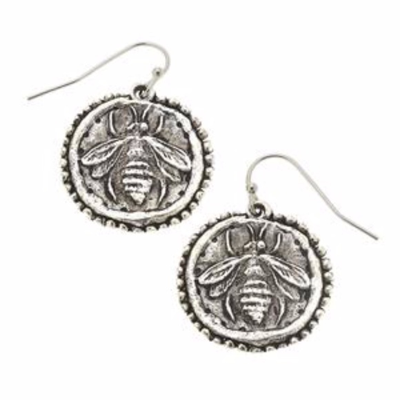 Susan Shaw DOTTED BEE EARRINGS - Picture 1 of 2